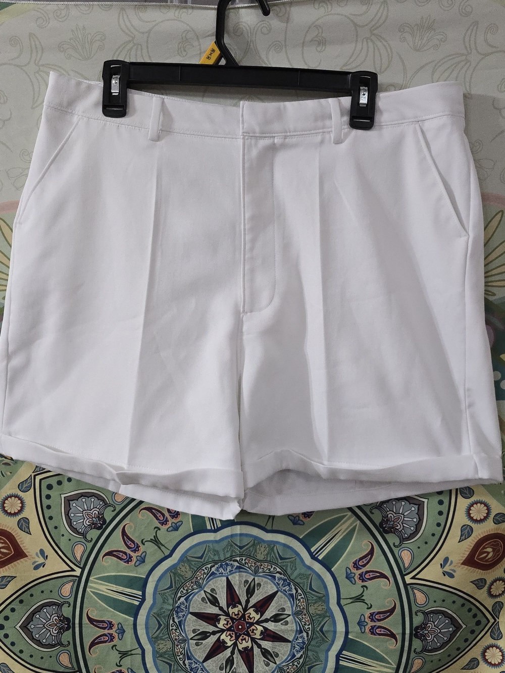 Lady Hagen White Tailored Bermuda Shorts